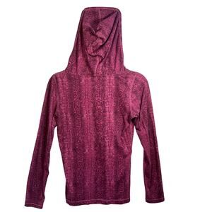 Cruel Girl Western Hooded Tee Womens SZ M Pink Snakeskin Cowgirl Rodeo Casual